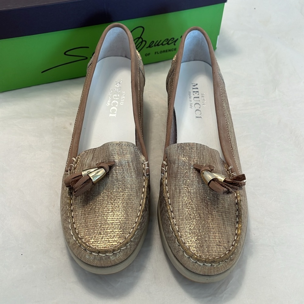 Sesto Meucci of Florence Laela Loafer Wedge